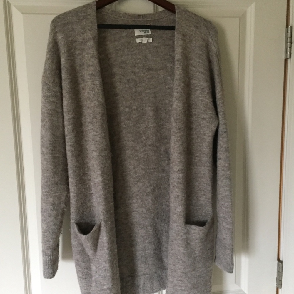 Aritzia Wilfred Free long open front cardigan